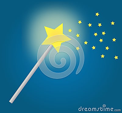 Fairy wand Vector Illustration