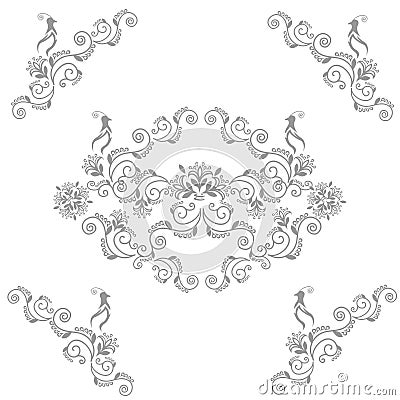 Fairy wedding birds Vector Illustration