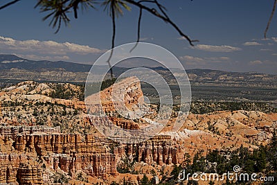 Fairyland Canyon Overlook L Stock Photo