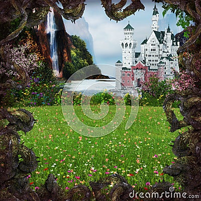 Fairytale Castle Stock Photo