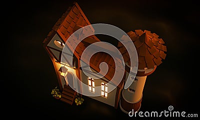 Fairytale house close up Stock Photo