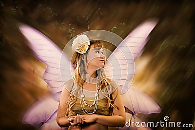 Fairytale woman Stock Photo