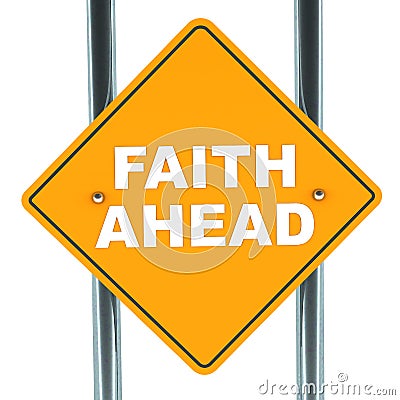 Faith ahead Stock Photo