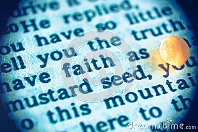 Faith as mustard seed Stock Photo