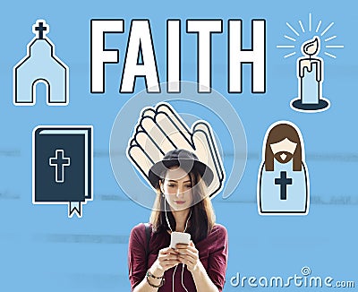 Faith Belief Believe Confidence Conviction Hope Concept Stock Photo