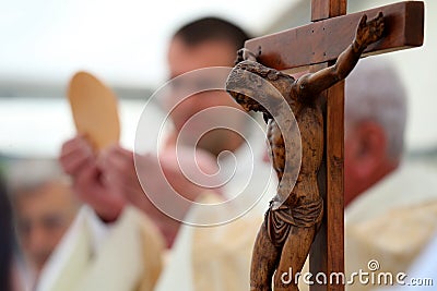 Faith and religion. Catholic church Editorial Stock Photo