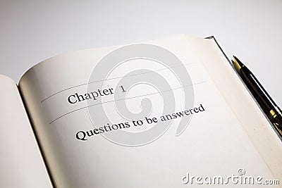 Questions to be answered Stock Photo