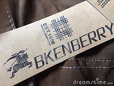 Fake Burberry Editorial Stock Photo