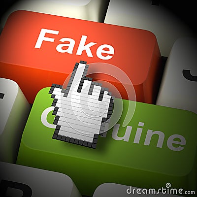 Fake Computer Means Artificial Product 3d Rendering Stock Photo