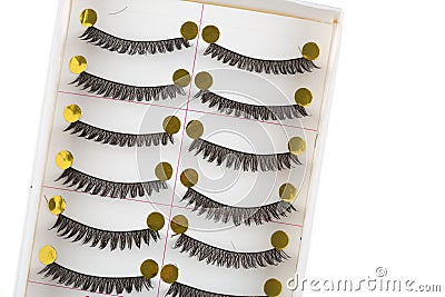 Fake eyelashes Stock Photo