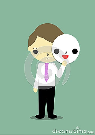 Fake face Vector Illustration