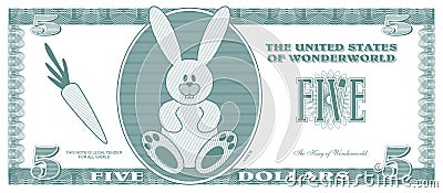 Fake money Vector Illustration