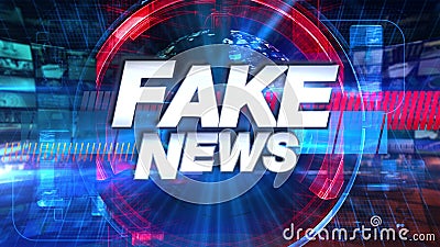 Fake News - Broadcast TV Animation Graphic Title Stock Video - Video of ...