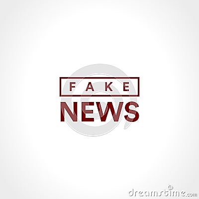 Fake news icon. Disclosure of classified information. Minimalistic style information agency minimalistic style logo Vector Illustration