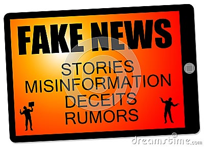 Fake news stories Stock Photo