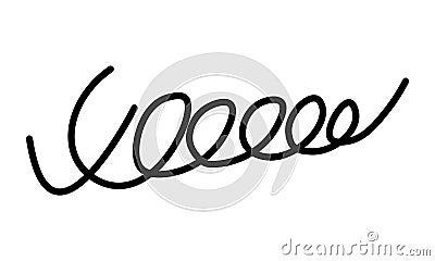 Fake signature autograph. Fictitious handwritten sample. Sketch for documents, certificates and contracts. Vector Vector Illustration