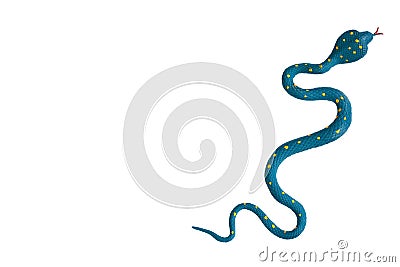 Fake snake toy, rubber animal for game Stock Photo