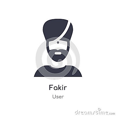 fakir icon. isolated fakir icon vector illustration from user collection. editable sing symbol can be use for web site and mobile Vector Illustration