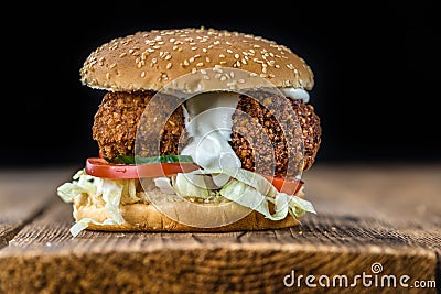 Falafel Burger Stock Photo