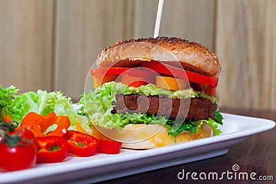 Falafel burger Stock Photo