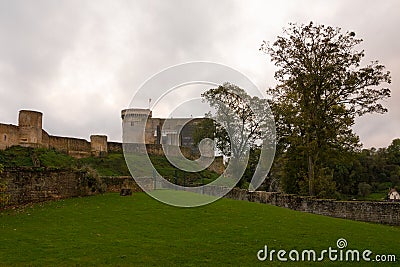 Falaise Castle Chateau, Falaise, Calvados, Normandy, France. Editorial Stock Photo