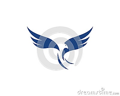 Falcon Eagle Bird Logo Template vector Vector Illustration