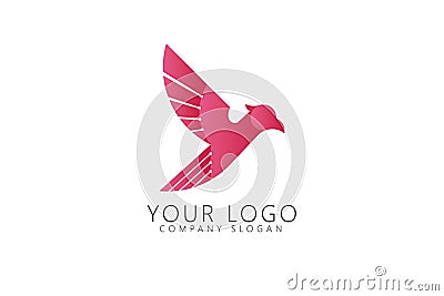 Falcon Golden Ratio Logo Icon Vector Illustration