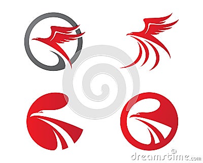 Falcon Logo Template Vector Illustration