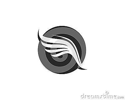 Falcon Wing Logo Template vector icon design Vector Illustration