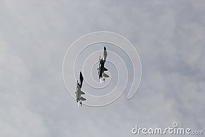 Falcons of Russia Aerobatic Team Editorial Stock Photo