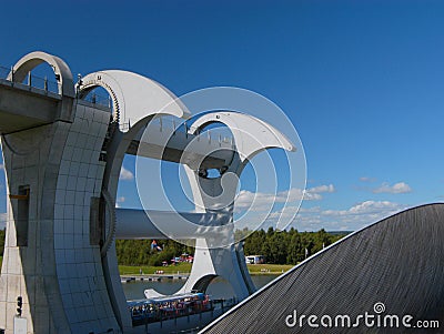 The Falkirk Wheel Stock Photo