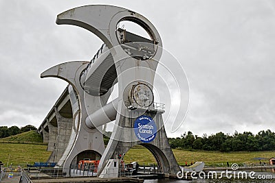 The Falkirk Wheel, Scotland Editorial Stock Photo