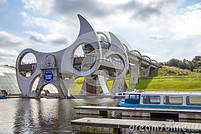 Falkirk Wheel, Scotland 9 Editorial Stock Photo