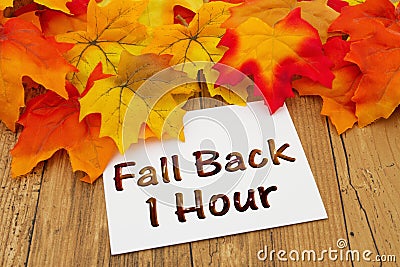 Fall Back 1 Hour Stock Photo