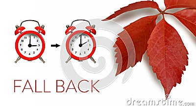 Fall back time. Winter time change Stock Photo