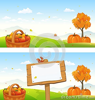 Fall backgrounds Vector Illustration