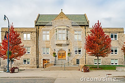 Fall color of the Queen's University Stock Photo