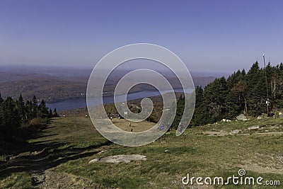 Fall colors from a mountain top Editorial Stock Photo