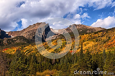 Fall Colors at Rocky Mountain National Park, Colorado Stock Photo