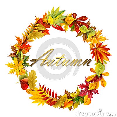 Fall garland Vector Illustration