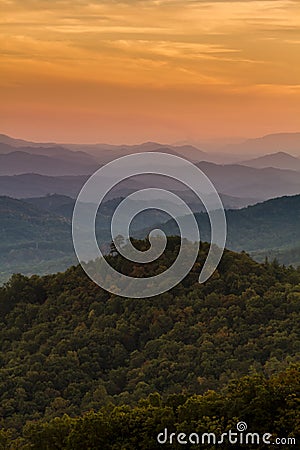 Fall in Great Smoky Mountains National Park Stock Photo