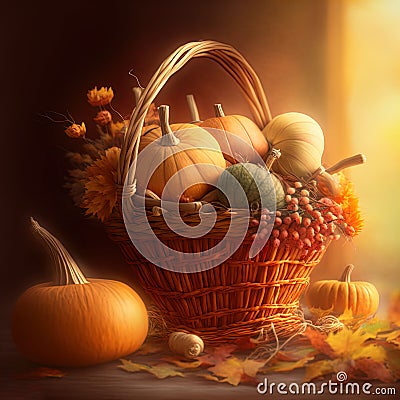 Fall harvest. Thanksgiving. Organic produce. Stock Photo