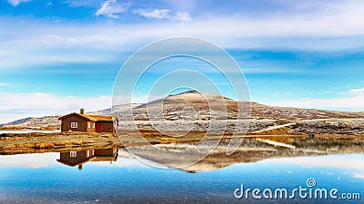 Fall in the mountains in Oppdal, Norway Editorial Stock Photo