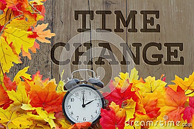 Fall Time Change Stock Photo