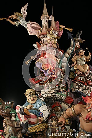 Fallas Valencia 2008 Editorial Stock Photo