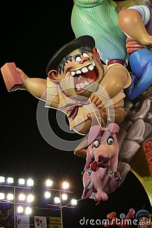 Fallas Valencia 2008 Editorial Stock Photo