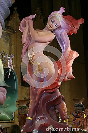 Fallas Valencia 2008 Editorial Stock Photo