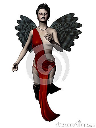 Fallen Angel Stock Photo