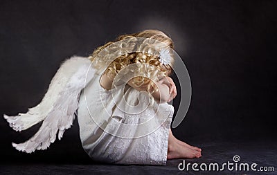 A fallen angel Stock Photo