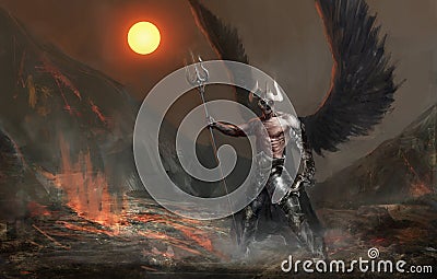 Fallen angel Stock Photo